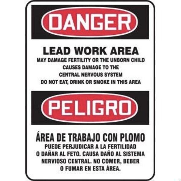 Accuform BILINGUAL Safety Sign SPANISH SBMCAW125VA SBMCAW125VA - main